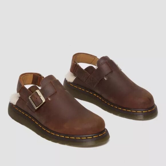 Doc Martin Jorge II Faux Fur Lined SlingBack Mules Men Size 13 NIB